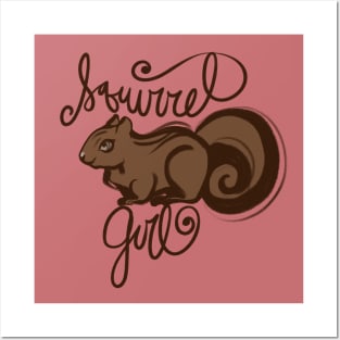 Squirrel Girl Cute Brown and Squirrely Posters and Art